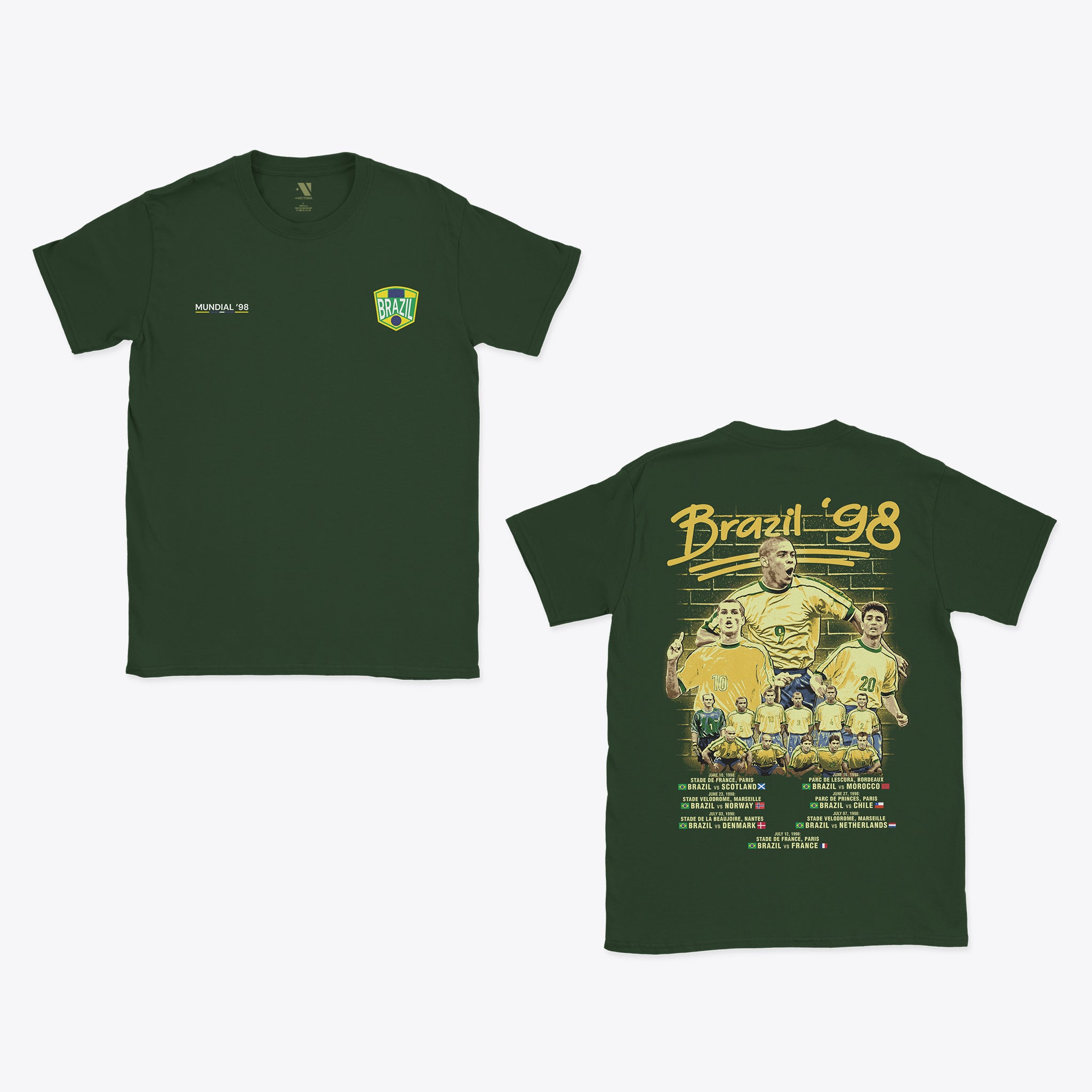 Brazil Tribute Jersey T-Shirt - France '98
