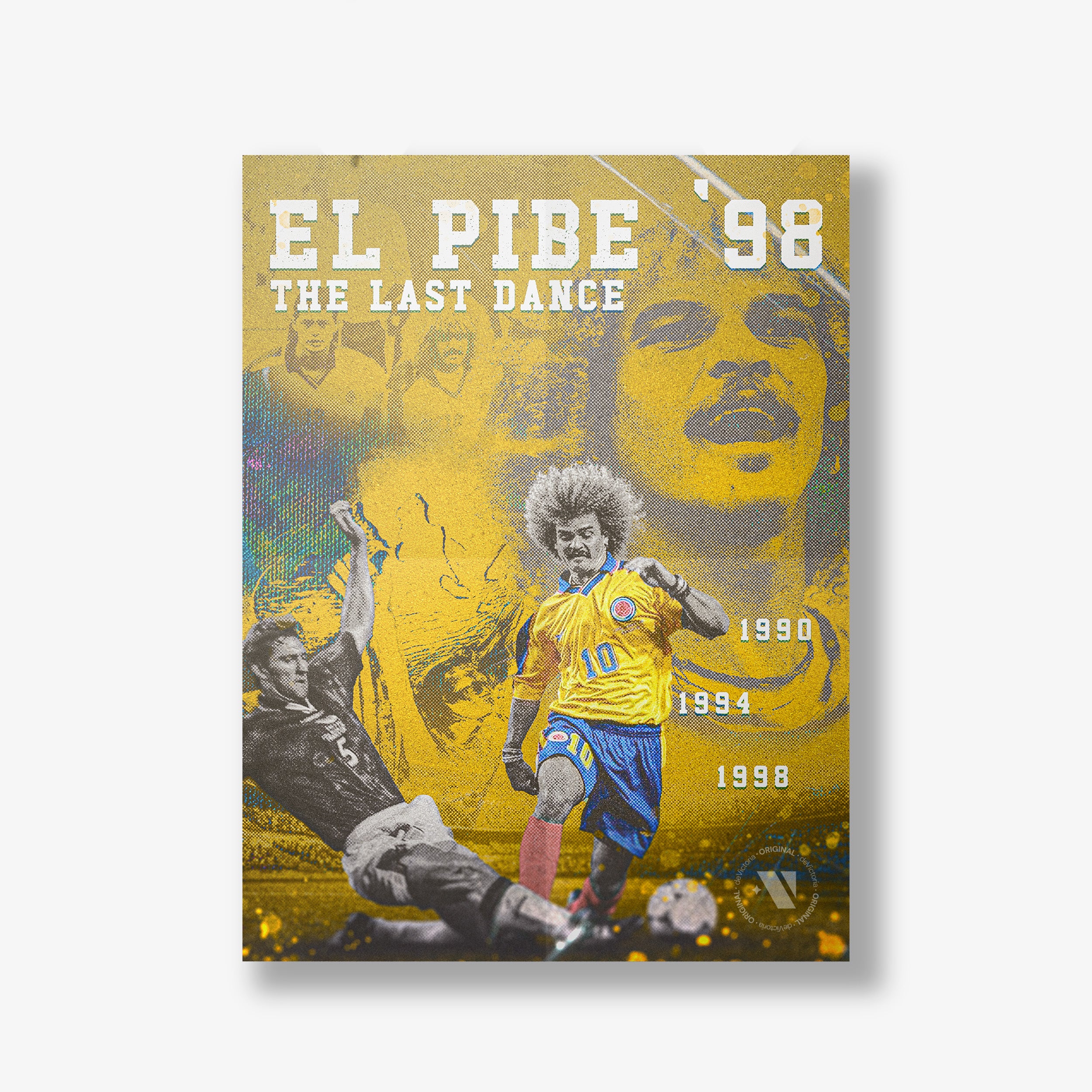 Colombia "El Pibe's Last Dance" Print - France '98
